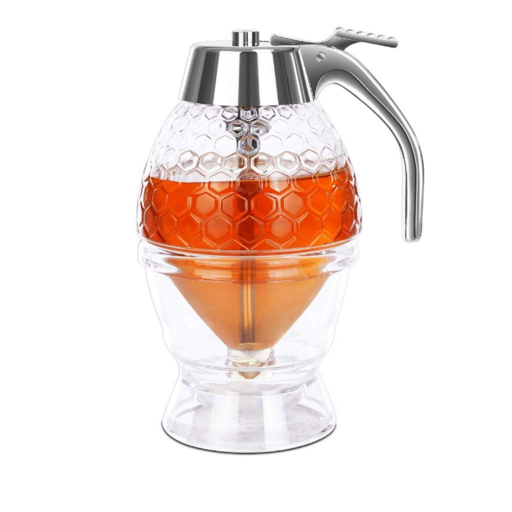 DISPENSADOR DE MIEL + ¡RECIPIENTE Y CUCHARA DE MIEL, GRATIS!