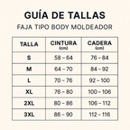 Faja tipo body moldeador